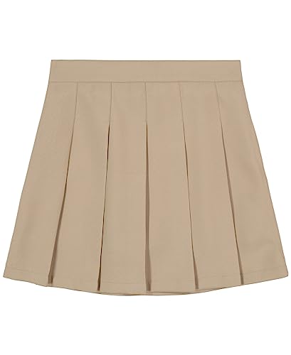 IZOD Girls' School Uniform Pull-on Scooter Skirt with Undershorts, Knit Waistband & Functional Pockets, Wrinkle Resistant