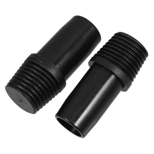 ULTECHNOVO 2Pcs Threaded Tip Replacement for Broom Handle Sturdy Plastic Extension Poles Adapter Convenient Repairing Accessory for Mop Poles German Type Suitable for Home and Office