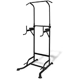 Multifunktionale Power Tower mit Sit-Up-Bank und PU-Abdeckung, höhenverstellbar von 182 bis 235 cm, bis 160 kg belastbar