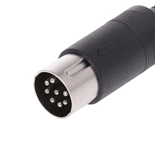 CABLEPELADO Audioanschluss DIN 8-polig, MIDI-Stecker, 8-polig, kompatibel mit Bang & Olufsen B&O, PowerLink, BeoLab 3, Computer, Sound, Schwarz