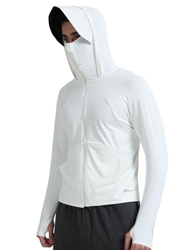 Image of FABSPORTS Men's UV Protection Sun Screen Jacket, Sun Protection Clothing, Lightweight with UPF 50+ Protection for Outdoors
