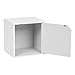 IRIS BAKU Modular Wood Cube Box with Door, 1 Pack, White