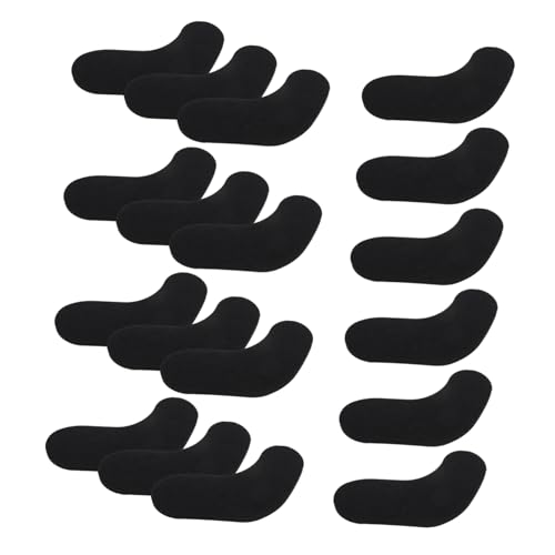 Mikikit 18 Piezas Almohadillas de Botas de Snowboard espinillas para Esquiar Almohadillas de Arranque de esquí Relleno de Espuma de Arranque esquí de espinilla Black