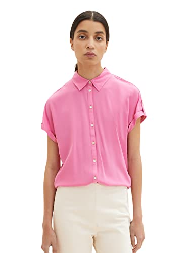 TOM TAILOR Damen 1037229 Bluse, 31647 - Nouveau Pink, 34