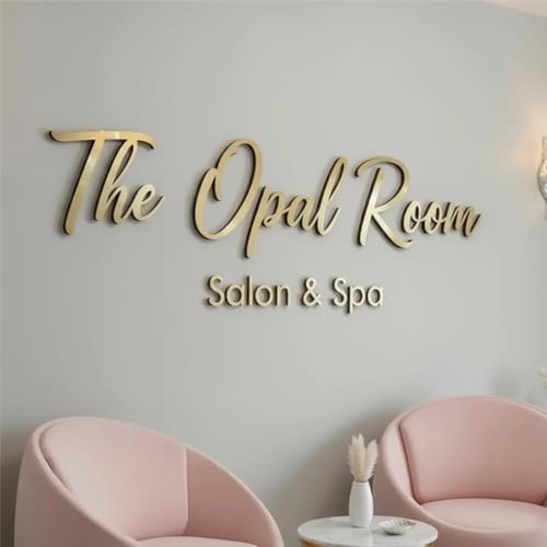 Custom Business Logo Sign Personalized 3D Laser Cut Acrylic Sign for Wall