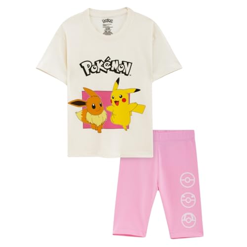 Image of Nap Chief Kids Cotton Official Cartoon Characters Cycling Co ord Sets for Girls, T Shirt and Shorts for Casual Wear