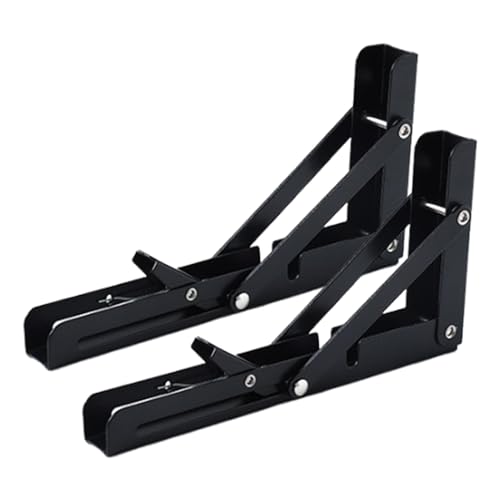 Soporte Plegable,Estante De Pared Plegable En 2 Unidades - Soporte Triangular Compacto 20 Cm Para Cocina Lavandería Exterior Microondas Y Autocaravana Ahorro Espacio