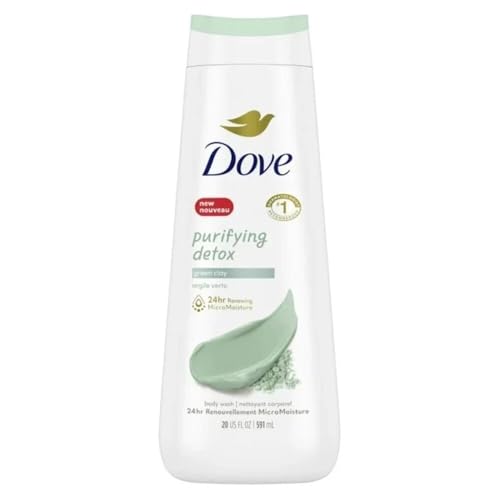 Image of Dove Purifying Detox Green Clay Body Wash 591ml