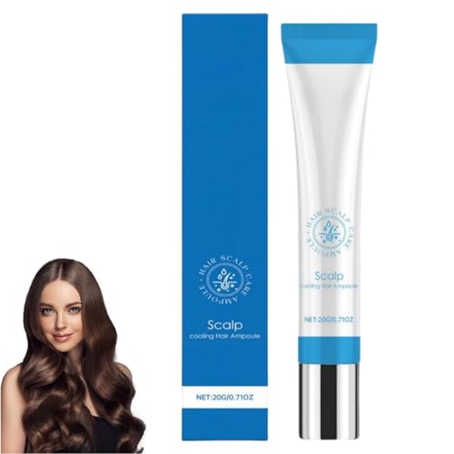 Scalphy Cooling Hair Ampoule,Scalp Serum For Dry Flaky S-calp,Hair Loss Serum,Scalp Protector,Keeps S-calp Clean And Non-Greasy, Improves Shine,Cooling & Refreshing,Sc-alp Massager Treatment,20g