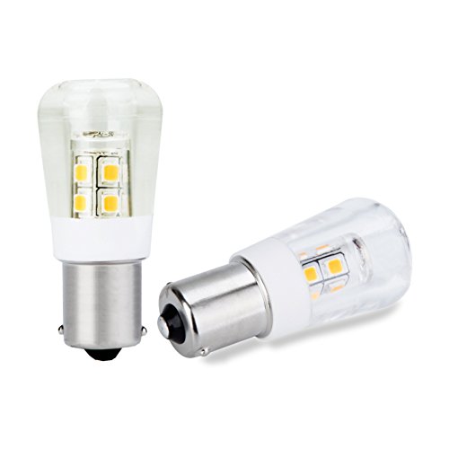 SINCELIGHT B15 S25 LED Pygmy Bulb BA15d BA15s / Automotive Replacment Light Bulbs / 1141 1156 1073 1093 1129 / 2W 200 Lumens / 2 Pack (Warm White (3000K), BA15s (Single Contact Bayonet Cap))