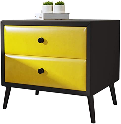 Table de chevet en bois jaune résistant pour optimiser le rangement