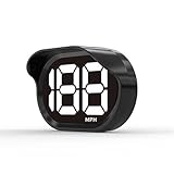 車載HUDヘッドアップディスプレイ用デジタルGPSスピードメーター、USBケーブル付き、自動スピードゲージ、車載電子機器を再生(White MPH)