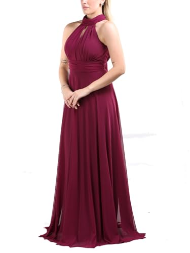 ABİYENİALL Besondere Anlässe Damenkleid: Elegantes Abendkleid mit Halter | Ausschnitt vielfältigen Farboptionen perfekt für Hochzeiten Bälle...