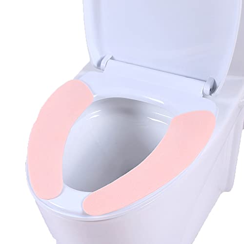 ALAYIN Toilettensitzkissen, Plüsch, warm, 4 Stück, waschbar, wiederverwendbar und schön, praktisch