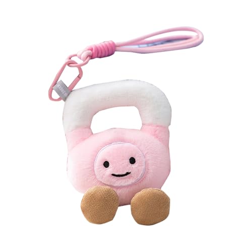 Wilgure Adorable gimnasio inspirado en peluche llavero colgante suave juguete decorativo ligero interruptor de oficina compañero para niños adultos llavero ornamento, Kettlebell Pieces, Talla única Wilgure Adorable gimnasio inspirado en peluche llavero colgante suave juguete decorativo ligero interruptor de oficina compañero para niños adultos llavero ornamento, Kettlebell Pieces, Talla única