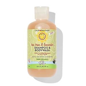 California Baby Tea Tree & Lavender Baby Shampoo And Body Wash – Allergy Tested Baby Soap and Toddler Shampoo, for Dry, Sensitive Skin, 100{b13794532221bd7716b1630afd9d7d94fcba1925a8b0df34bdffa89758f7d763} Plant-Based – USDA Certified, 251 mL / 8.5 fl. oz.