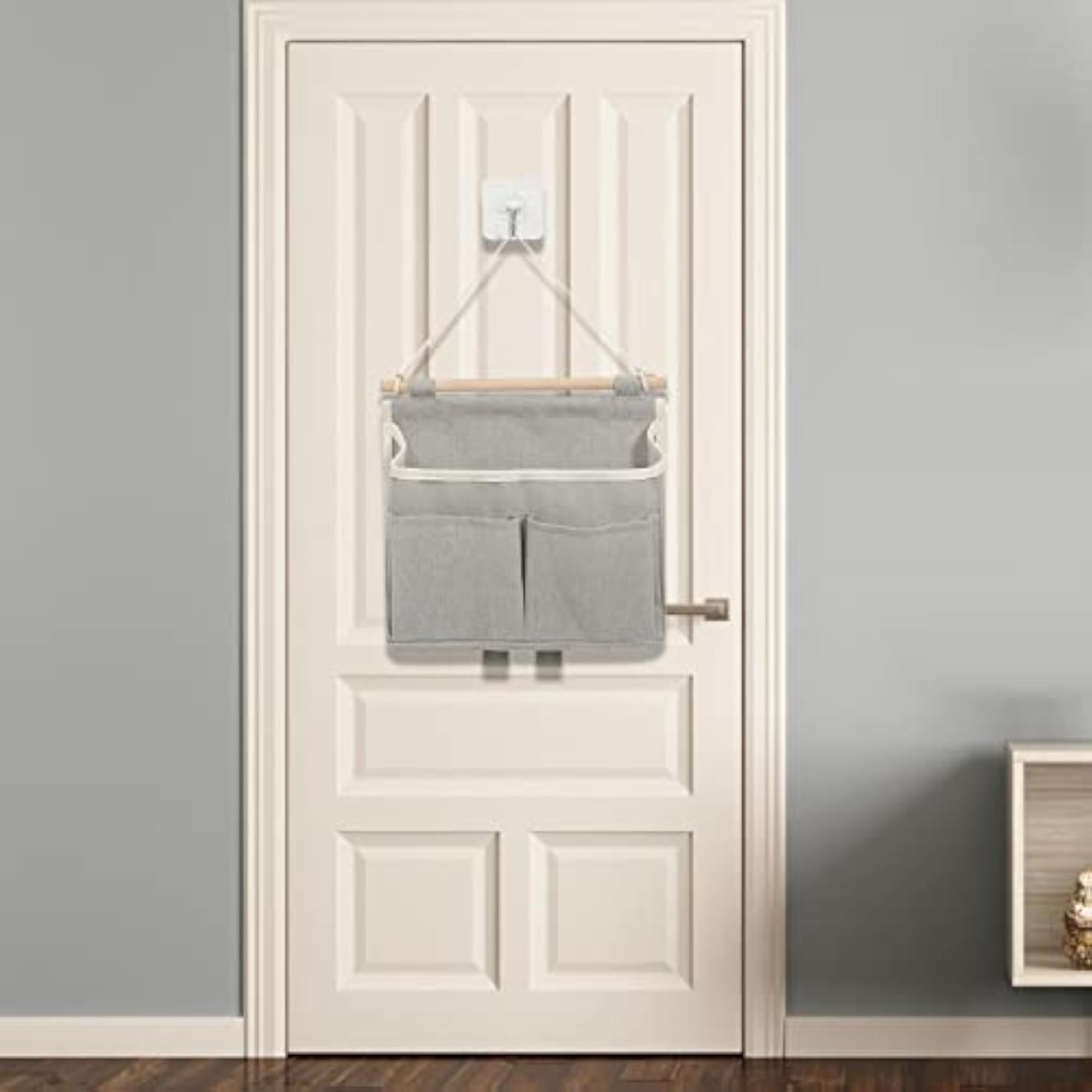 Practical Wall Mount Storage Bag with 3 Pockets