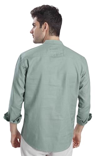 Image of DIVISIVE Men's Slim Fit Full Sleeves Cotton Short Kurta