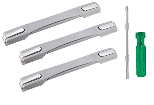 Image of Black Handle Repair & Replacement for VIP, Skybag, Safari, American turister Suitcase Box Luggage,Trolley Suitcases (3GREY Handle+1SCREW)