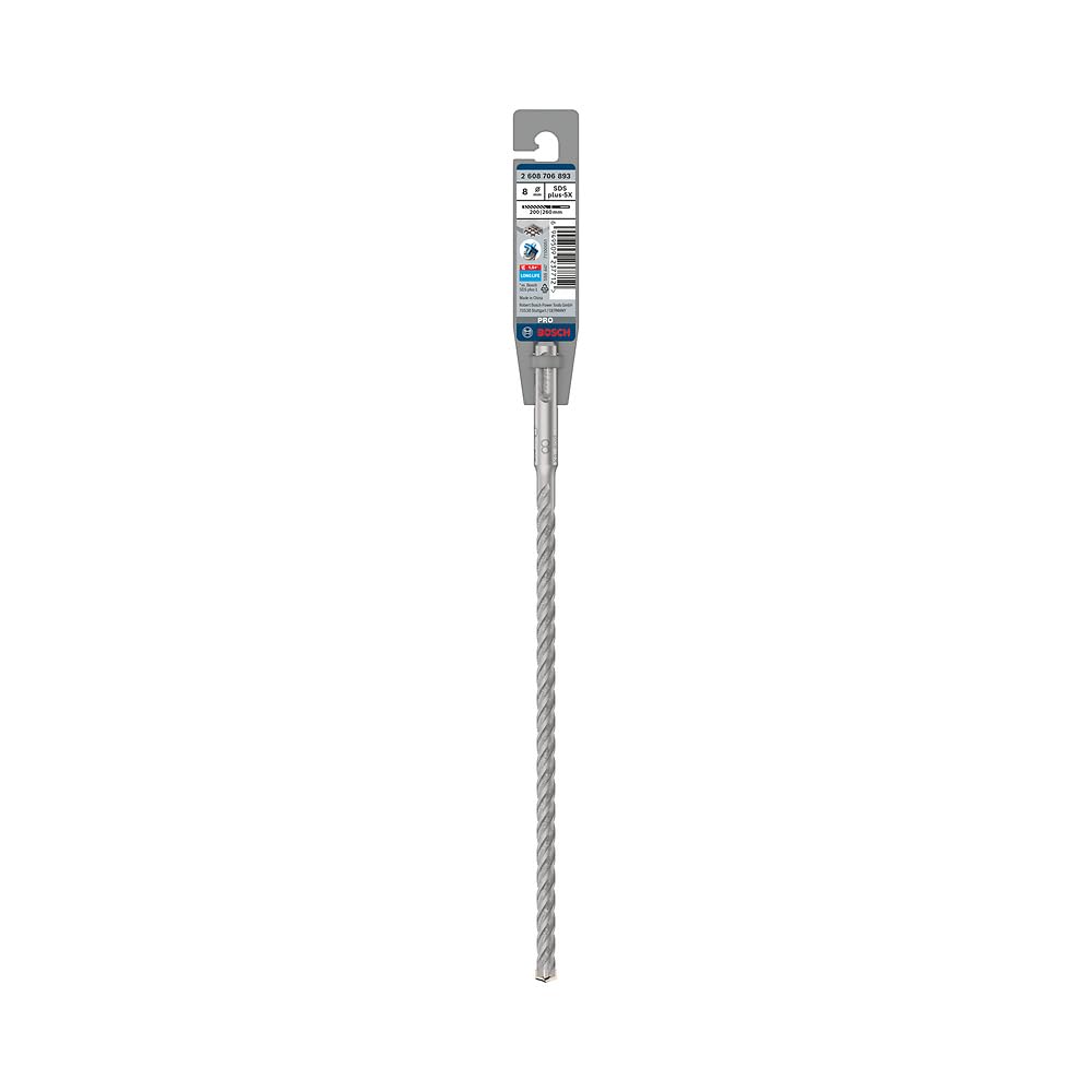Bosch 1x PRO SDS plus-5X Kırıcı Delici Delme Ucu (Donatılı Beton, Beton, Ø 8,00 mm, Professional Aksesuar Kırıcı Delici)