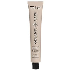 Tahe Organic Care Tinte Orgánico Permanente para el cabello de larga duración Sin Amoniaco, 100 ml, Tono 7.44 Rubio Medio Cobre Intenso