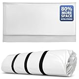 Memory Foam Mattress Vacuum Bag, Heavy-Duty Mattress Storage Bag for Moving and Transport, Mattress Compression Bag with Straps & Dual-Zip Seal (Twin/Twin XL)