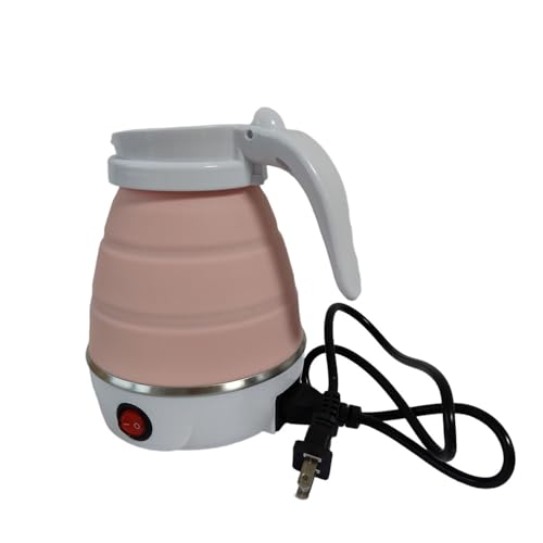 Tetera Eléctrica Plegable de Silicona 600 ml Rosa miniatura 6