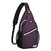 MOSISO Sling Backpack, Multipurpose Crossbody Shoulder Bag Travel Hiking Daypack, Purple
