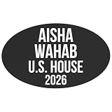 Aisha Wahab for Us House 2026 Car Magnet Bumper California Voting Elections Candidate Race Vote