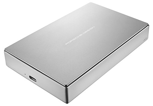 LaCie Porsche Design 5TB USB-C Mobile Hard Drive, Silver + 2mo Adobe CC Photography (STFD5000400)