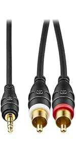 Amazon | オーディオテクニカ RCA ケーブル (φ3.5mmステレオミニプラグ