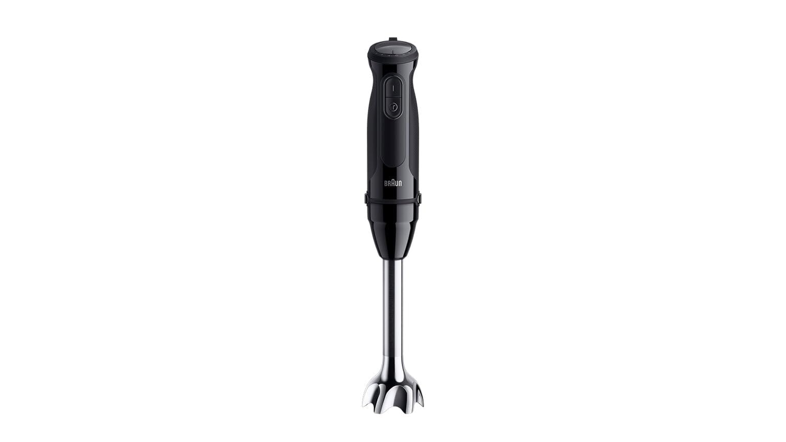 Braun MultiQuick 5 MQ50.051M, Stabmixer mit PowerBell Plus Technologie, 21 Geschwindigkeiten & Turbo, EasyClick Plus System, Edelstahl, Inklusive Schneebesen und 600ml Messbecher, 1000W, Schwarz