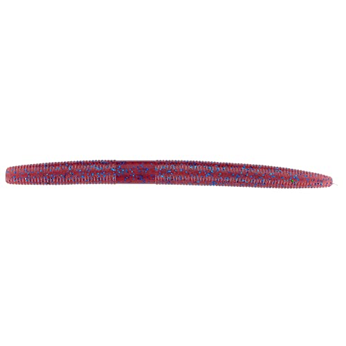Yamamoto 5" SENKO CINNAMON RED W/ SMALL BLUE FLAKE (10 PACK)