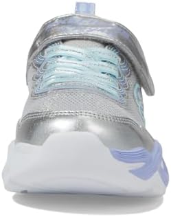 Skechers Kids Girls Twisty Glow Sneaker, Silver/Multi, 13 Little Kid | Image 5
