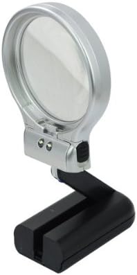 Daditong Foldable 2-LED Lighted 3 in 1 3X 3 Times 2.5" Lens Folding Multifunctional Magnifying Glasses Lens Magnifier