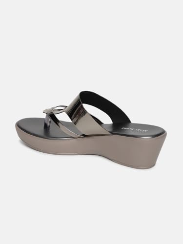 Image of Marc Loire Women Round Toe Wedge Heel Sandal for Casual Wear