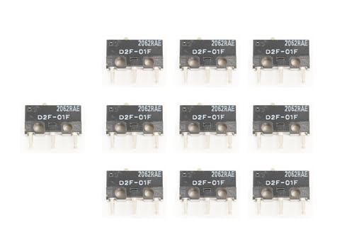 Lot 10 micro-interrupteurs D2F-01F pour changer switch de souris usé