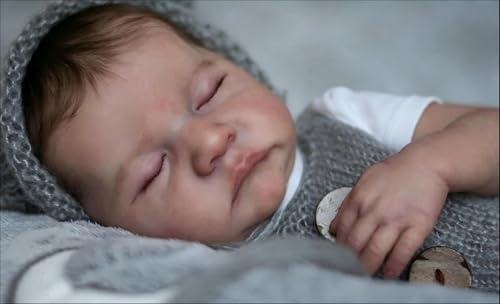 Muñeco Reborn Bebé 19 pulgadas Vinil Lifelike miniatura 2