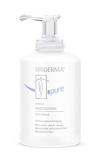 Preisvergleich Produktbild SIRIDERMA pure Basische Waschlotion / leicht duftend / 300 ml / Vegane Reinigungslotion für Gesicht, Hände und Körper