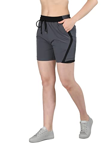 Image of CHKOKKO Summer Basketball Sports Workout Gym Training Wear Shorts for Women