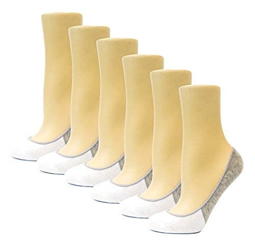 Image of Thirty48 Women's No Show Loafer Socks, Boat Shoe Liners with Non Slip Grip