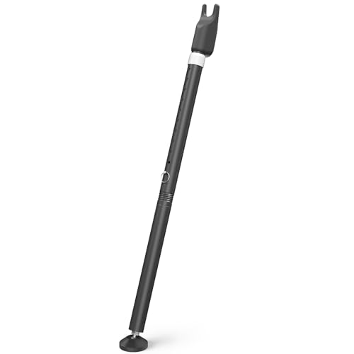 Sliding Glass Door Security Bar, Patio Door Barricade Security Bar, Apartment BarSliding Door Security Bar, Door Jammer, Black, 1 Pack