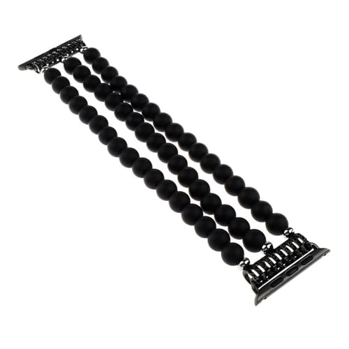 Bracelet élastique de perle de Bouddha pour Apple Watch 42 44 45 49 mm mat