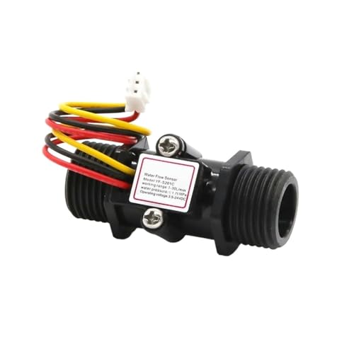 庭のホース散水メーター 水流センサースイッチ 液体流量計カウンター G1/2インチ ネジ DC3.5-24V