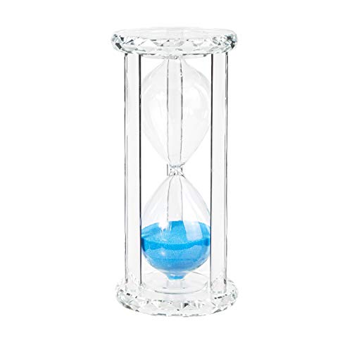Bekith Hourglass Sand Timer with Gift Box, 30 Minutes Crystal Bule Sand Clock
