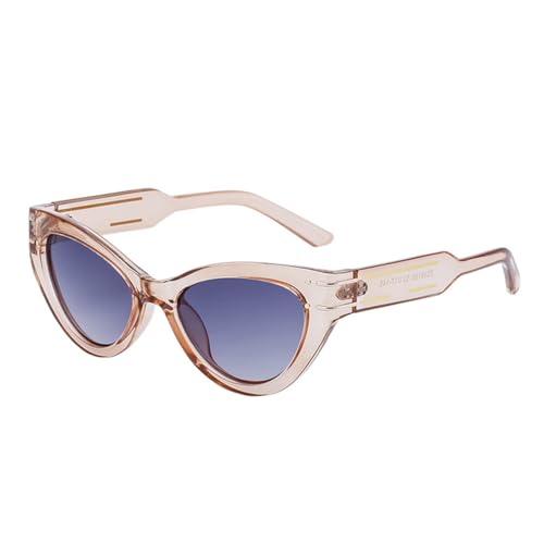 Lunettes de soleil oeil de chat pour femmes lunettes ovales vintage de luxe