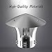 JUCCJUXIN Roof Rain Cap,Cone Top Chimney Cap,Roof Cap Galvanized Metal, Practical Tool Chimney Cowl Cap,Chimney Caps for Outside,Iron Rain Cap,Outdoor Chimney Cover,d16cm/6.3in