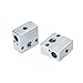Akcesoria do drukarek Aluminiowy blok grzewczy, 2 szt. Aluminiowy blok grzewczy Blok grzewczy gorącego końca 20 20 10 mm Kompatybilny z drukarką ET4 ET4X ET4PRO ET5 ETPRO 3D