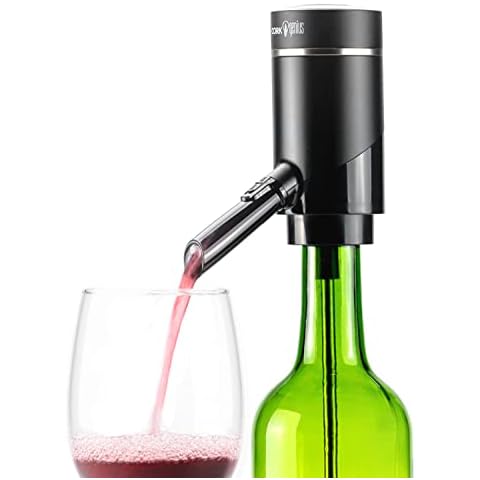 Cork Genius Electric Wine Aerator Pourer, Rechargeable Wine Dispenser Machine, Automatic Wine Decanter with Aerator, Smart Wine Accessory for Wine Lovers Cover