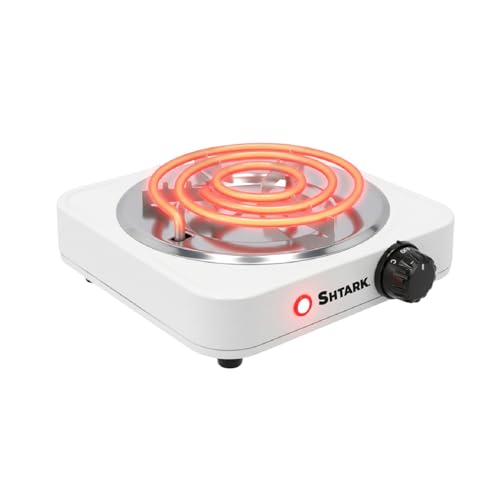 Lista de Cuanto Cuesta Una Parrilla Electrica disponible en línea. 50 SHTARK Parrilla Eléctrica Portátil 1 Quemador Espiral – Estufa Eléctrica de Mesa con Termostato Ajustable, Calentador de Comida Rápido, Ideal para Viajes, Camping, Oficina y...